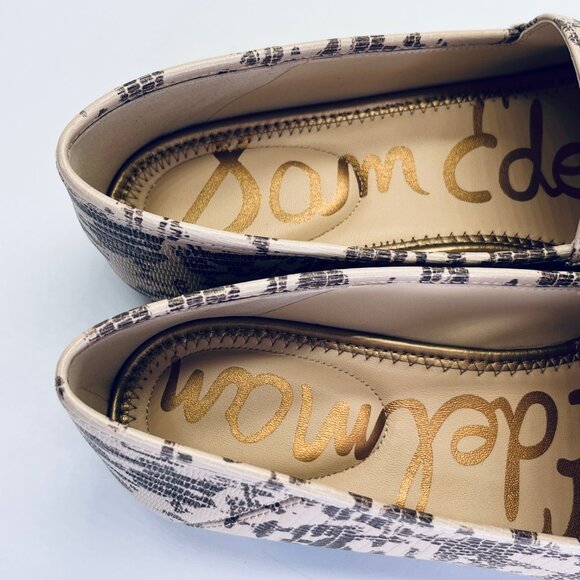 Sam Edelman Loraine Snake‑Print Loafer Size 10M Leather Driving Slip-On - Picture 11 of 16